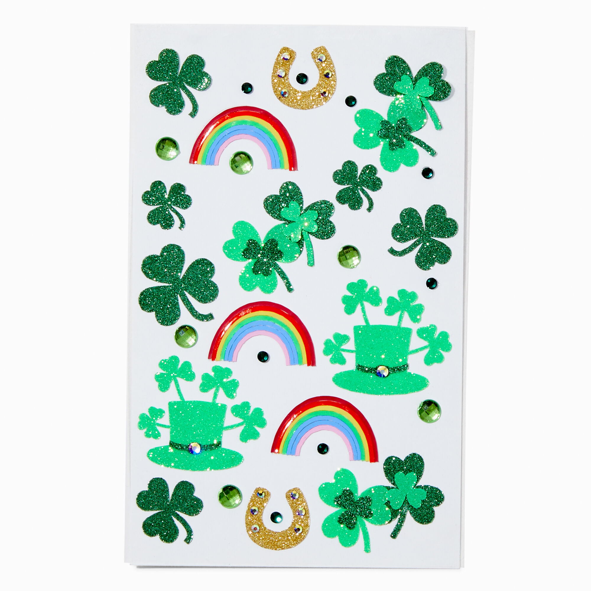St. Patrick's Day Shamrocks & Rainbows Body Stickers,