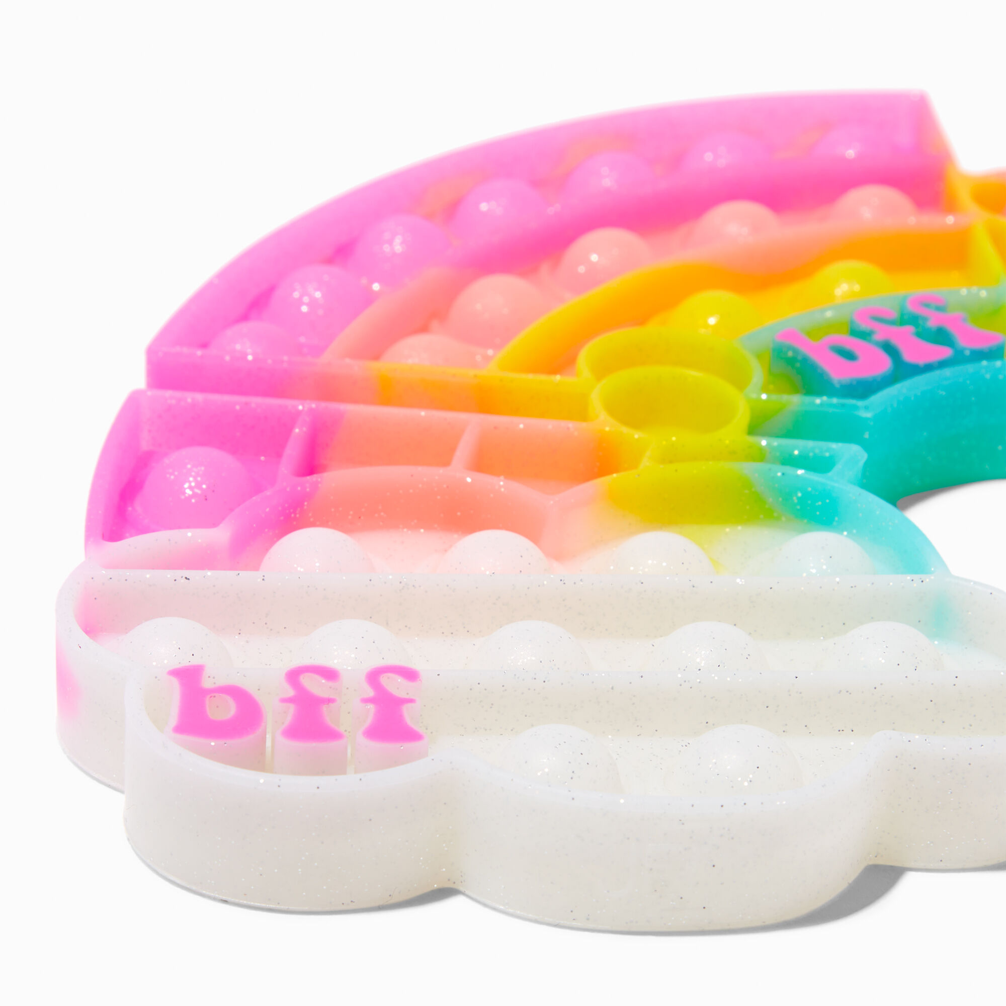 Pop Fashion Best Friends Puzzle Rainbow Popper Fidget Toy - 4 Pack,