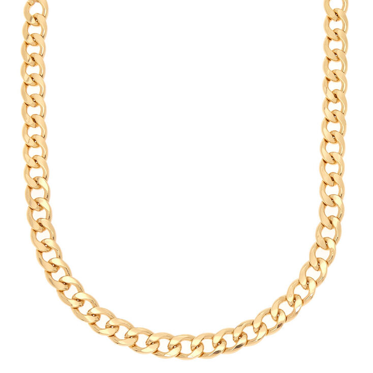 Gold Heavy Chain Necklace,