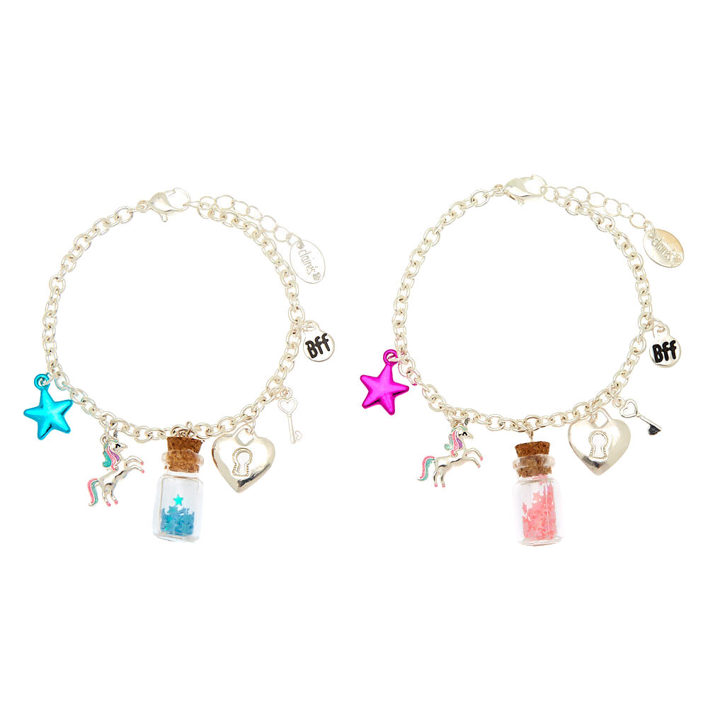 Confetti Bottle Chain Friendship Bracelets - 2 Pack,