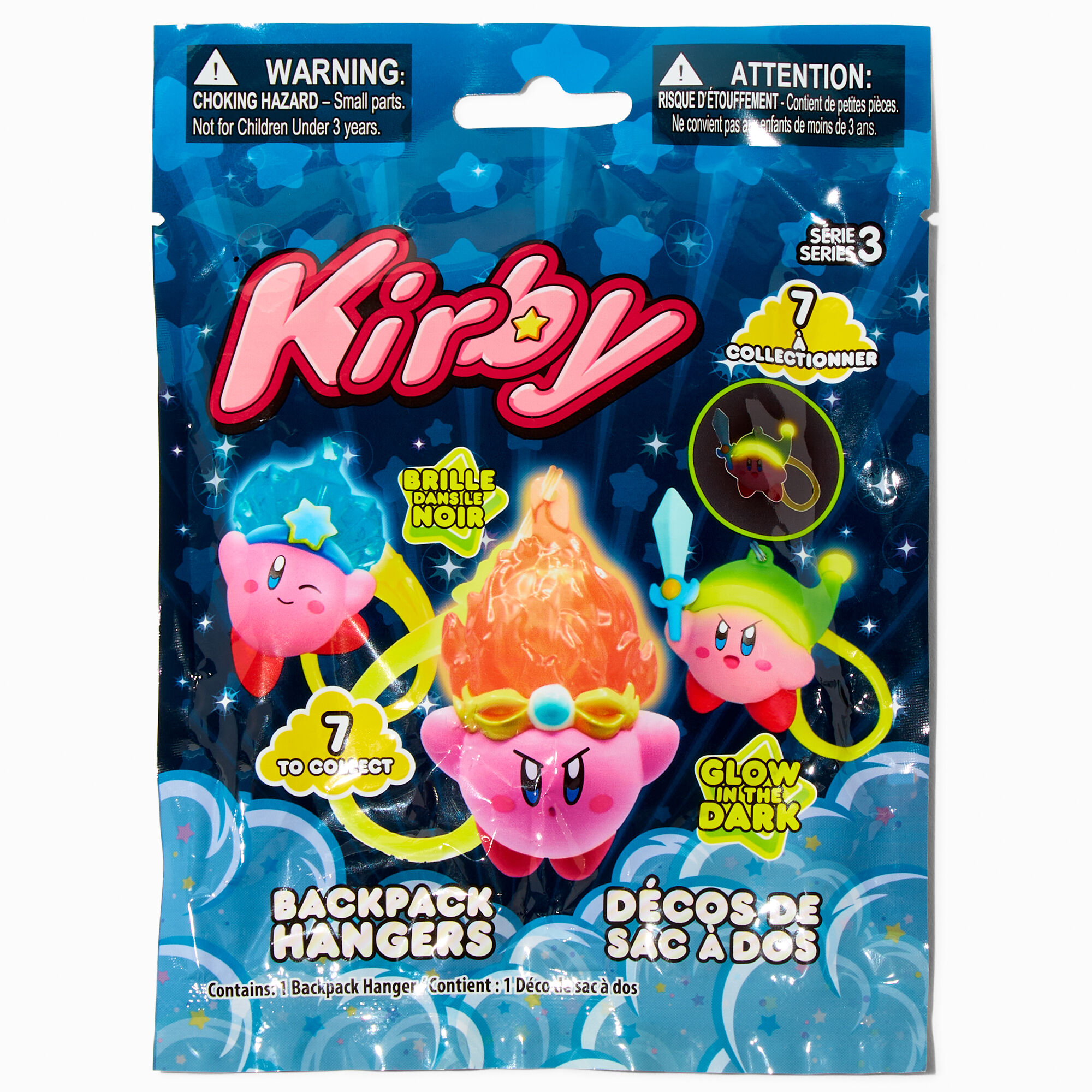 Kirby™ Series 3 Glow In The Dark Backpack Hangers Blind Bag - Styles May  Vary | Claire's US