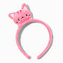 Claire&#39;s Club Pink Cat Plush Headband,