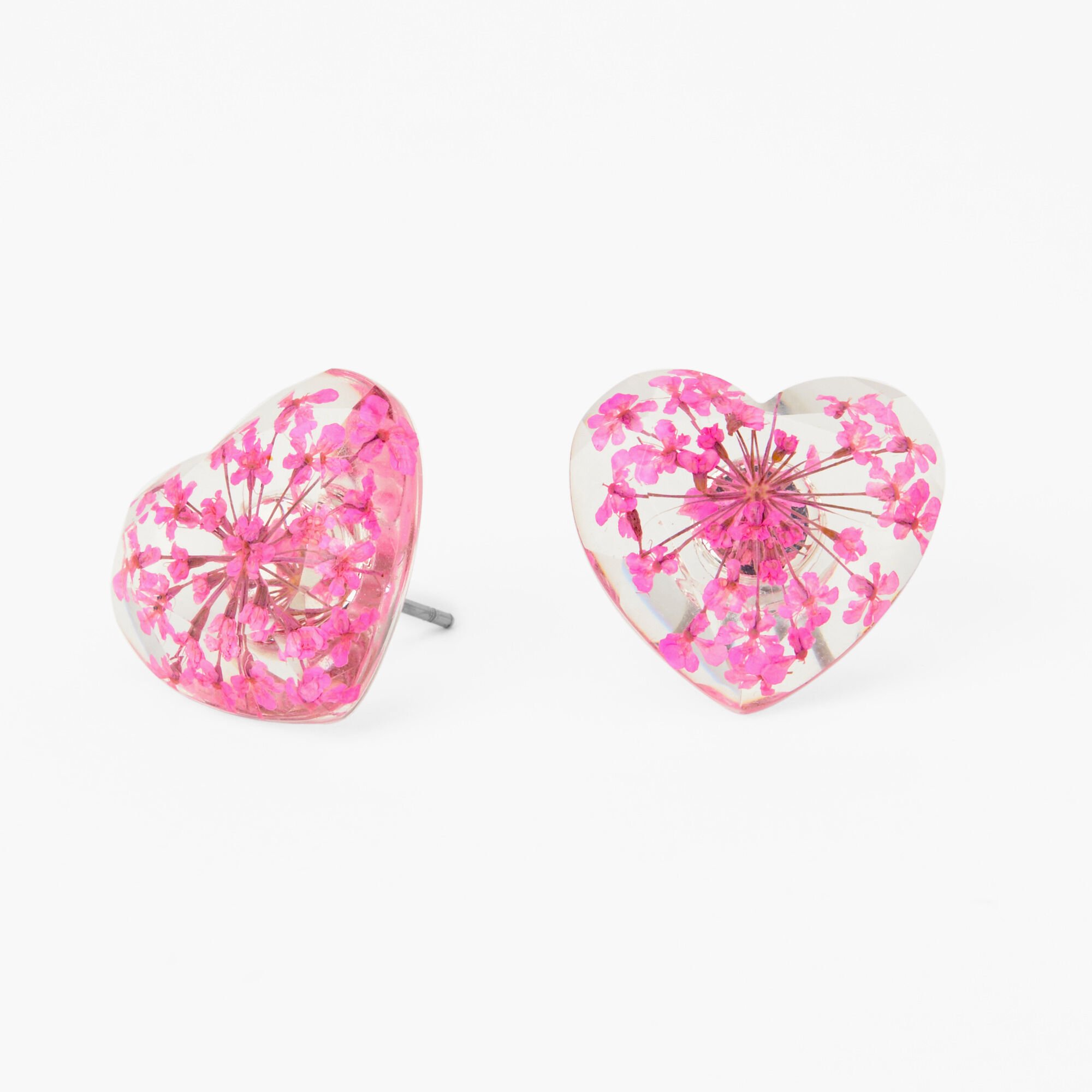 Resin heart earrings 2025