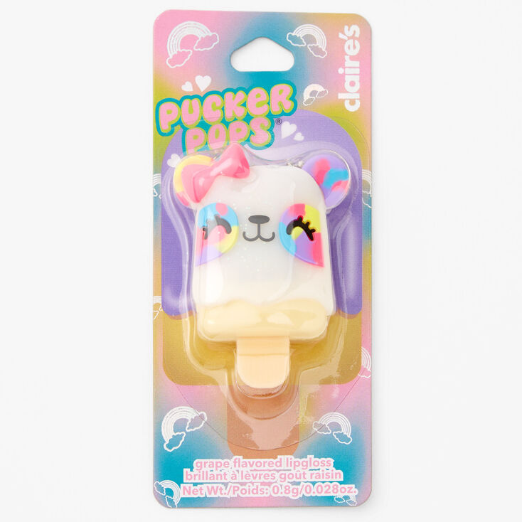 Pucker Pops&reg;  Rainbow Panda Lip Gloss - Grape,