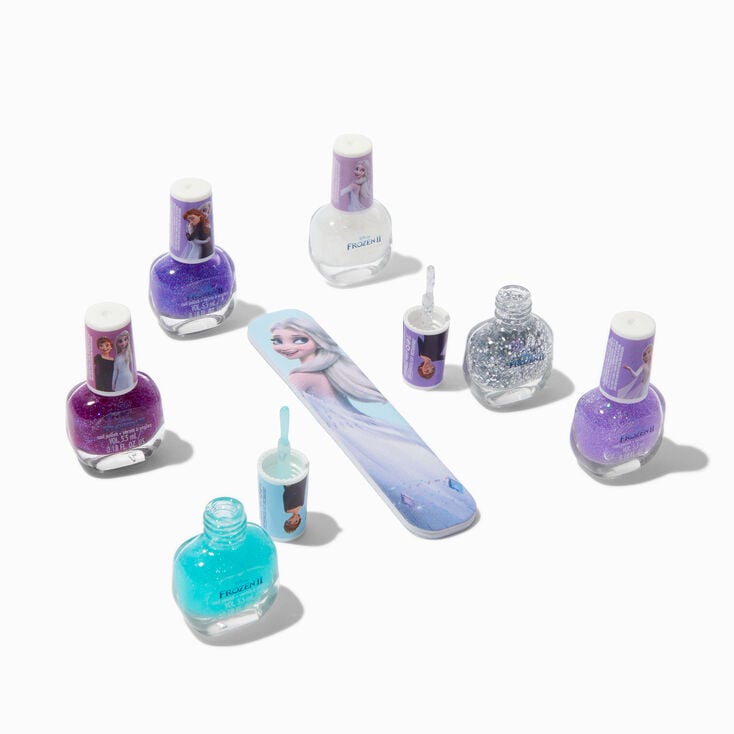 Disney Frozen 2 Claire&#39;s Exclusive File and Nail Varnish - 7 Pack,