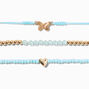 December Birthstone Beaded Stretch Bracelets - 3 Pack,