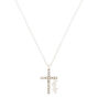 Silver Delicate Cross Pendant Necklace,