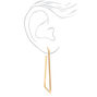 Gold-tone 60MM Geometric Large Hoop Earrings,