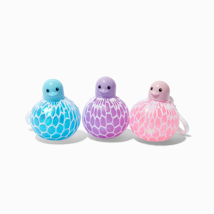 Jouet fidget boule d&eacute;stressante pingouin filet - Les mod&egrave;les peuvent varier,