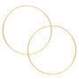 Gold 60MM Sleek Hoop Earrings,