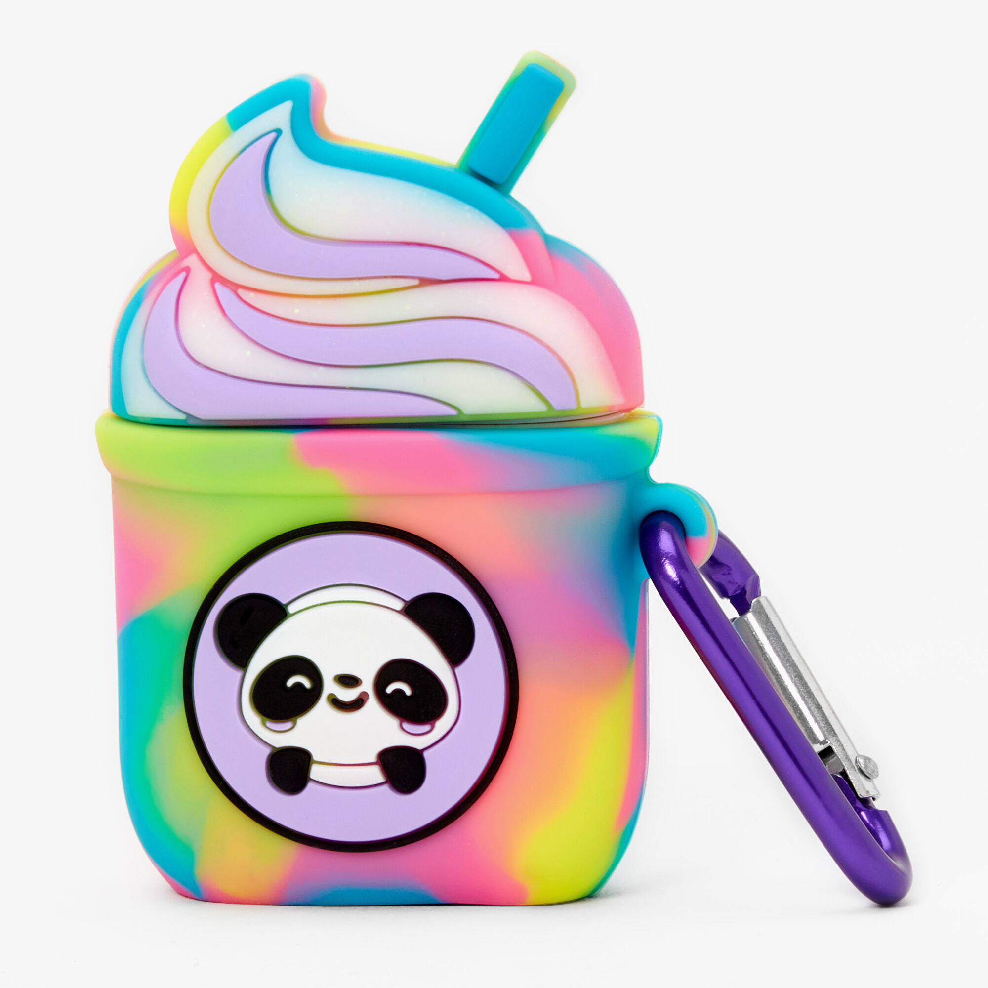 Tie Dye Frappe Keychain Lip Gloss Pot,