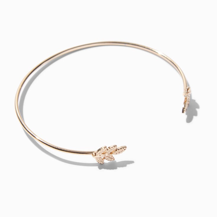 Gold Cherry Blossom Chain &amp; Cuff Bracelet Set - 4 Pack,