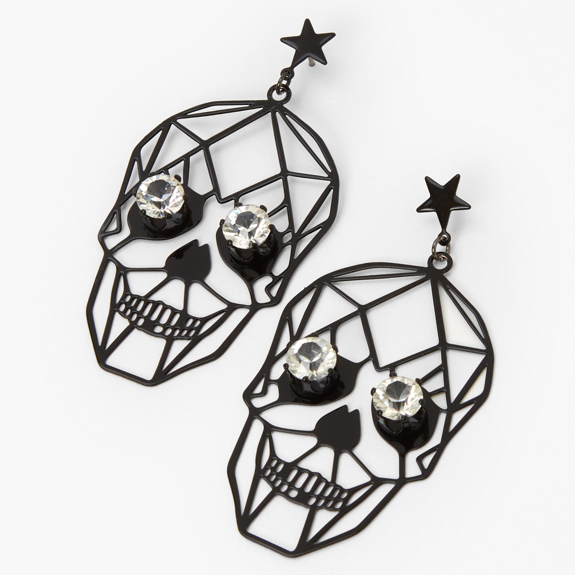 Skeleton earrings store claire's