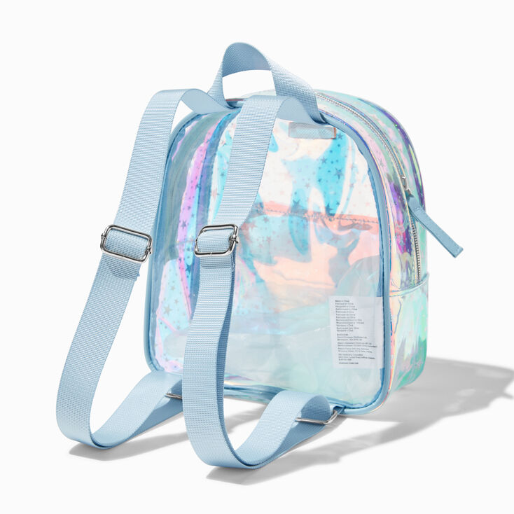 Claire&#39;s Club Holographic Starry Mini Backpack,