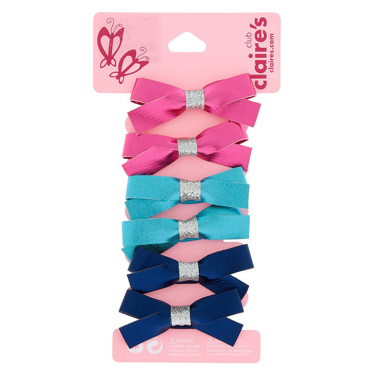 Claire&#39;s Club Bow Hair Ties - 6 Pack,