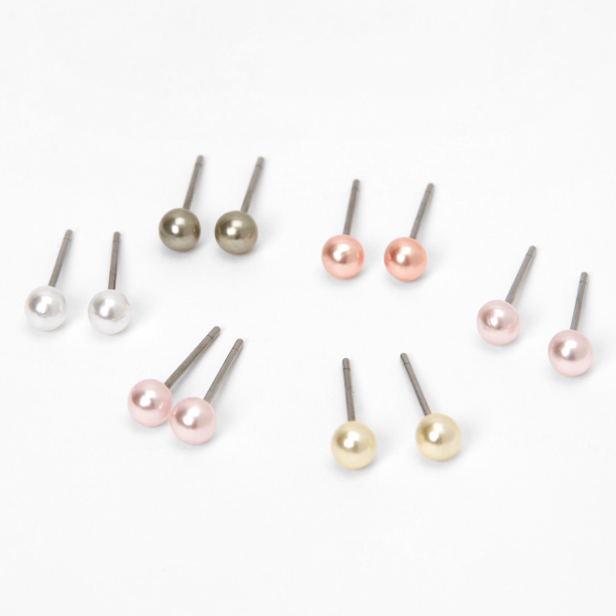 Big pearl earrings claire's discount