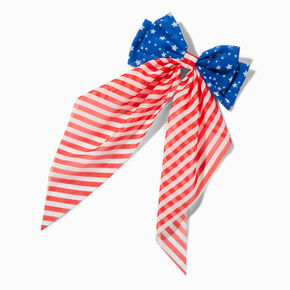 American Flag Hair Bow Clip,