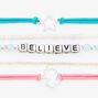 Believe Stretch Bracelet Set - 5 Pack,