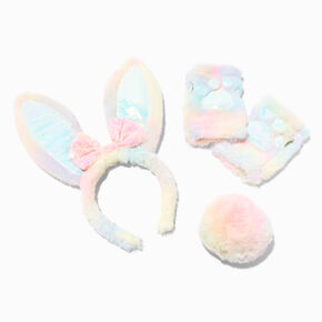 Pastel Tie Dye Bunny Ears Dress Up Set - 3 Pack,