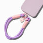 Purple &amp; Pink Cat Phone Wrist Strap,