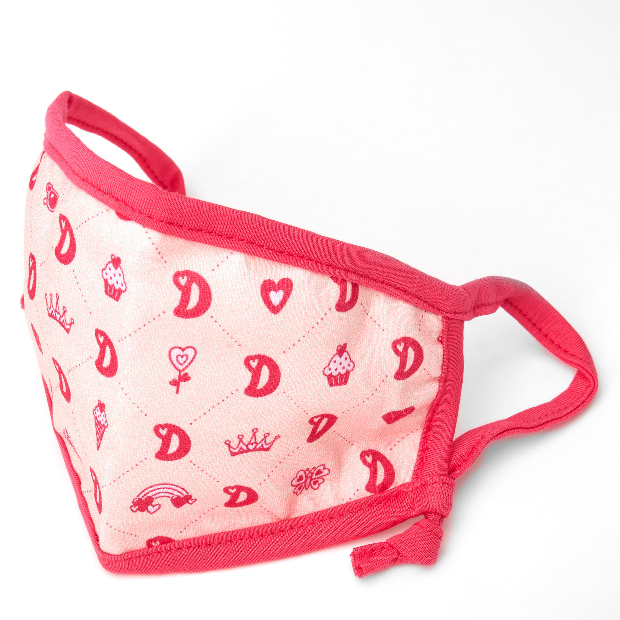 Love, Diana™ Cloth Face Mask and Hair Bows – Pink, Child Small,