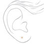 White Daisy Stud Earrings,