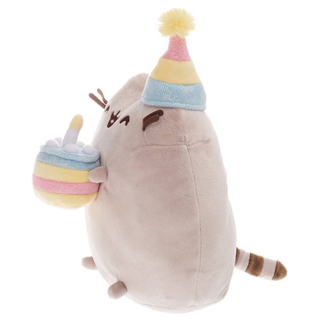 Pusheen Large Birthday Cake Plush Toy Grey