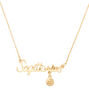 Collier &agrave; pendentif zodiaque dor&eacute; Sagittaire,