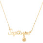Gold Zodiac Pendant Necklace - Sagittarius,