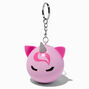 Porte-cl&eacute;s balle anti-stress licorne lilas,