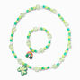 St. Patrick&#39;s Day Beaded Stretch Necklace &amp; Bracelet Set - 2 Pack,