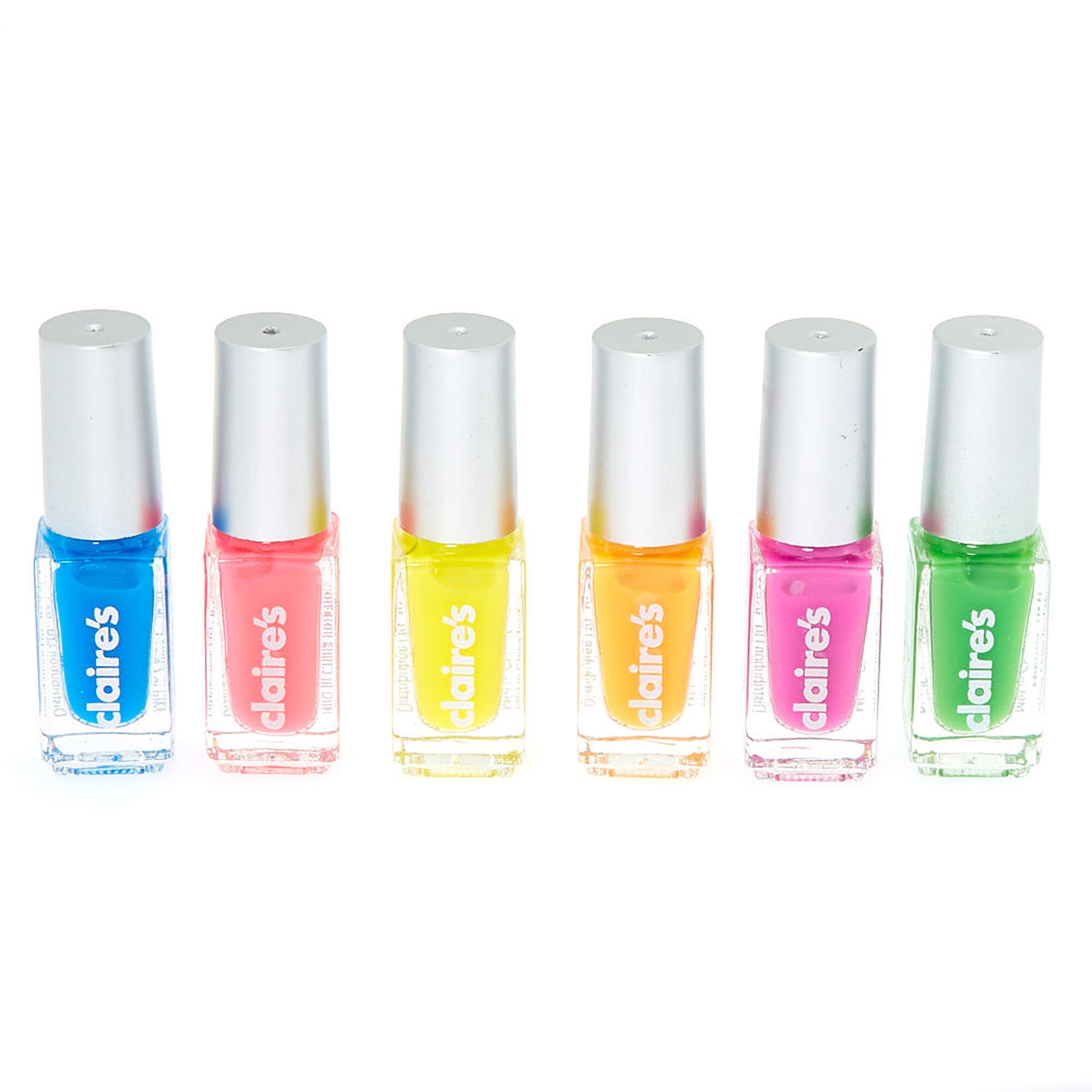 Rainbow Nail Polish Set - 6 Pack | Claire's US