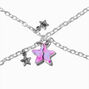 Best Friends Silver-tone Split Star Charm Bracelets - 2 Pack,