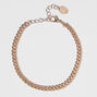 Gold 3MM Curb Chain Link Bracelet,