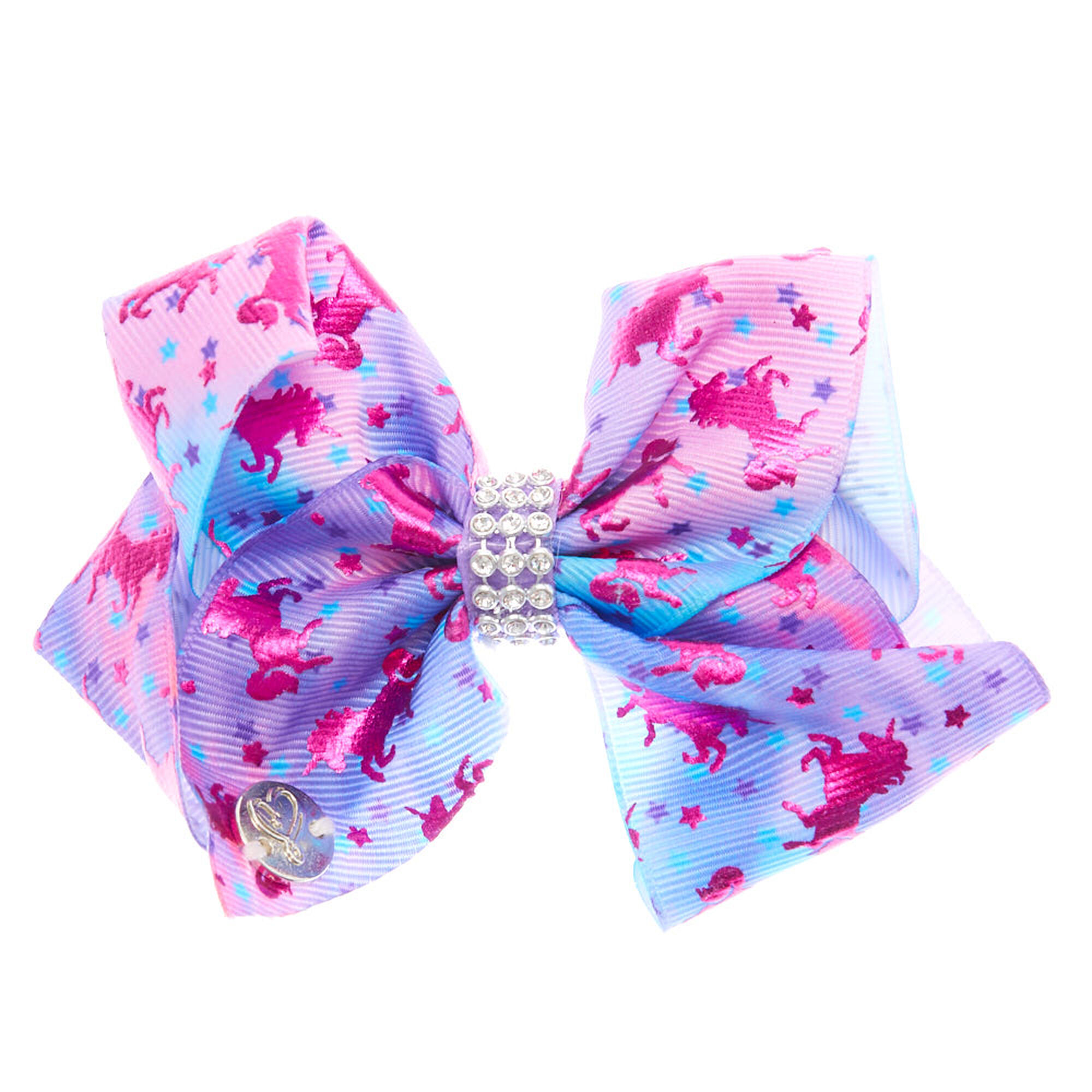 JoJo Siwa™ Mini Unicorn Wonder Signature Hair Bow - Purple | Claire's