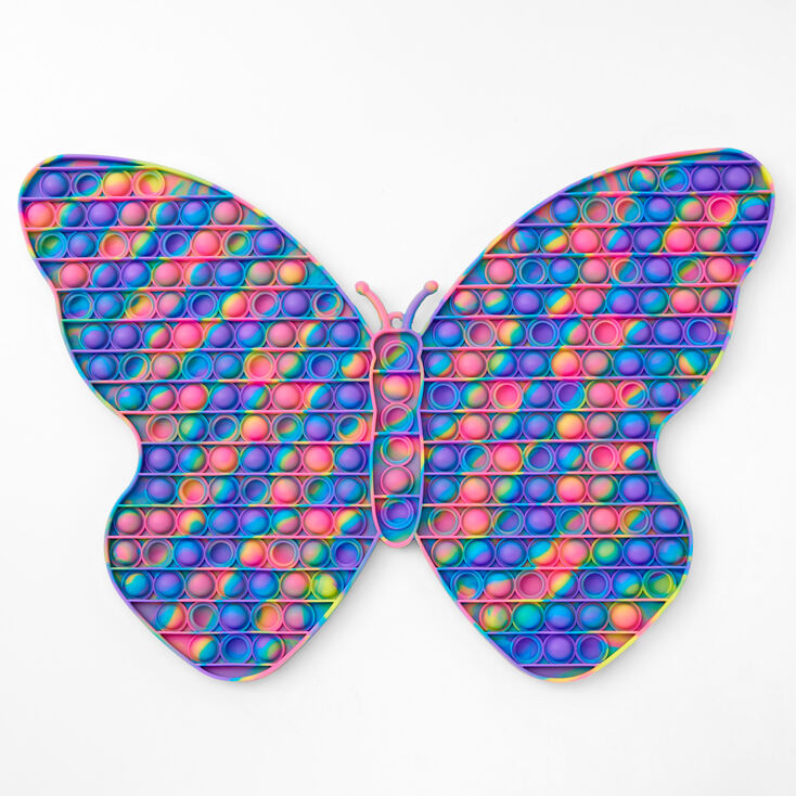 Pop Poppers Mega 18&quot; Rainbow Butterfly Fidget Toy,