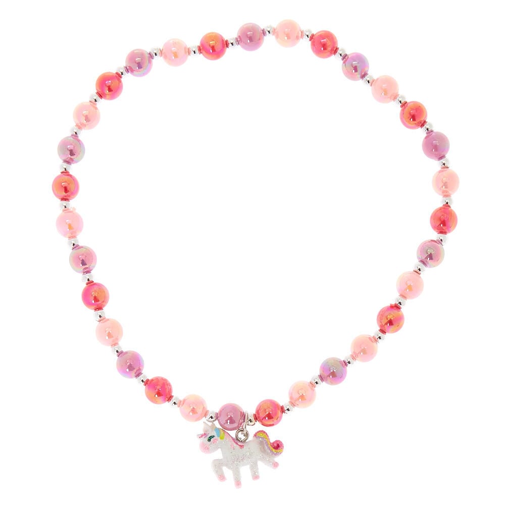 Ras-de-cou licorne et perles d'imitation du Club Claire's,