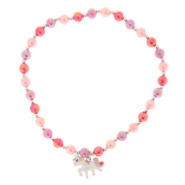 Ras-de-cou licorne et perles d&#39;imitation du Club&nbsp;Claire&#39;s,