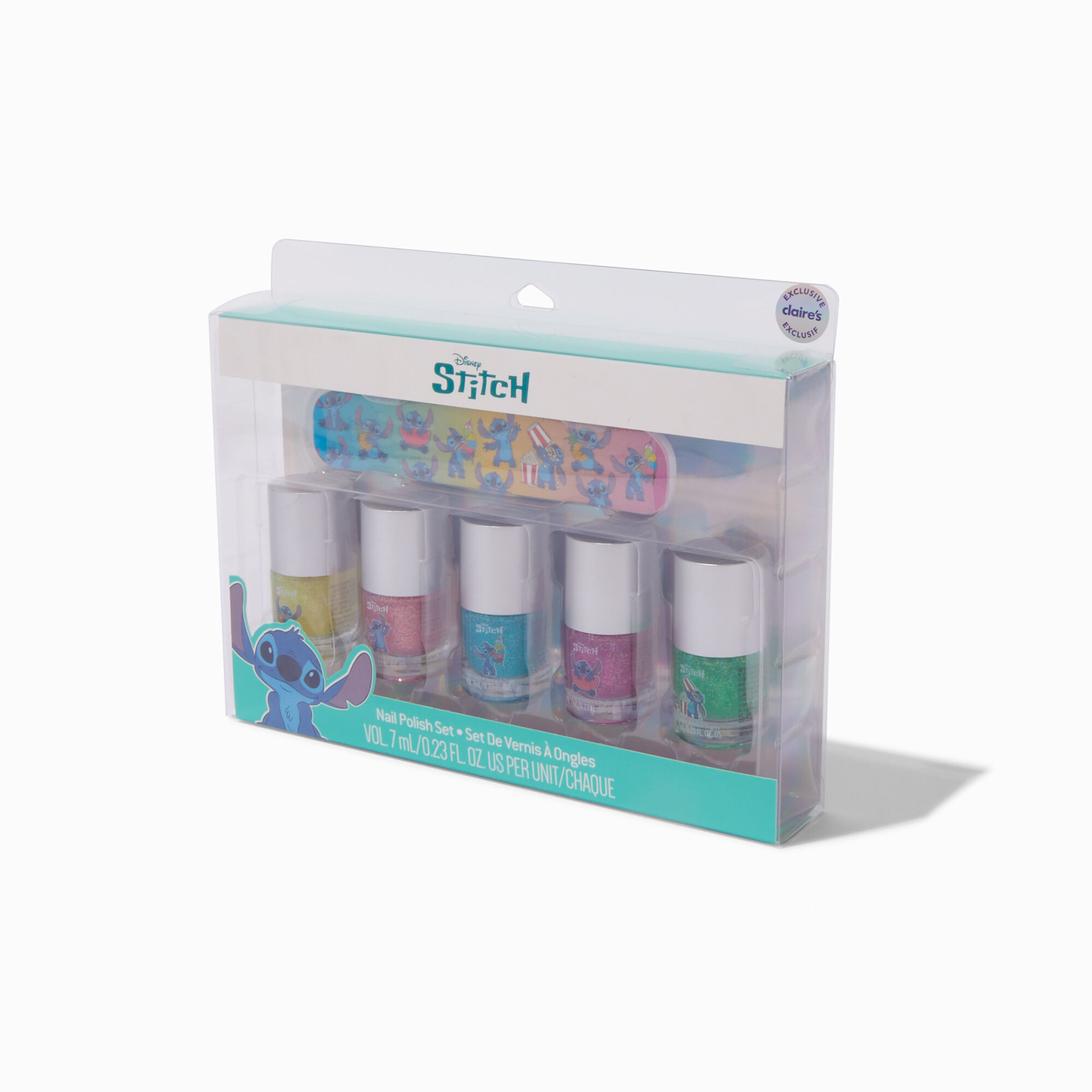 View Disney Stitch Claires Exclusive Foodie Nail Polish Set 6 Pack information