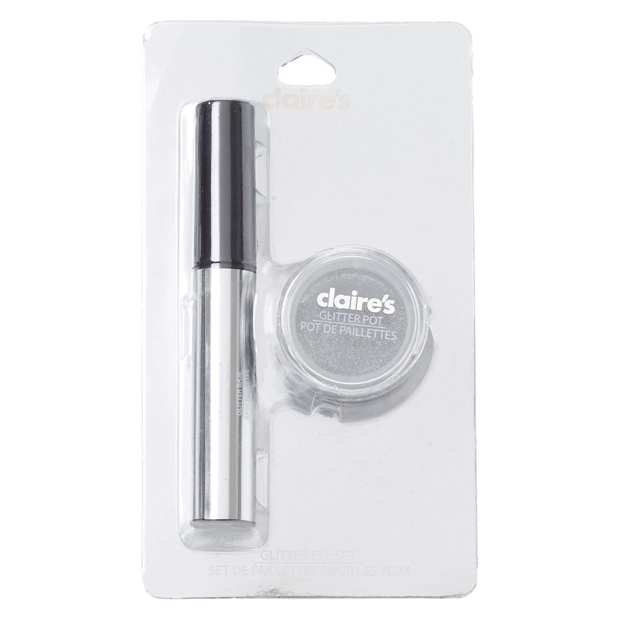 Silver Glitter Eye Set,