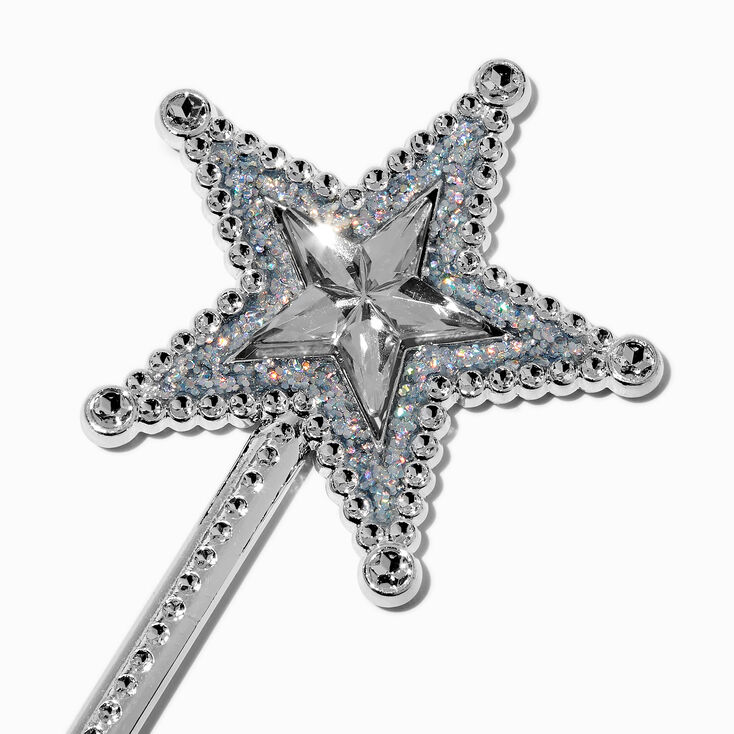 Claire&#39;s Club Starry Silver-tone Wand,