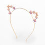 Gold Rainbow Butterfly Cat Ears Headband,