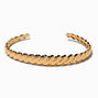 Gold-tone Braided Woven Cuff Bracelet,
