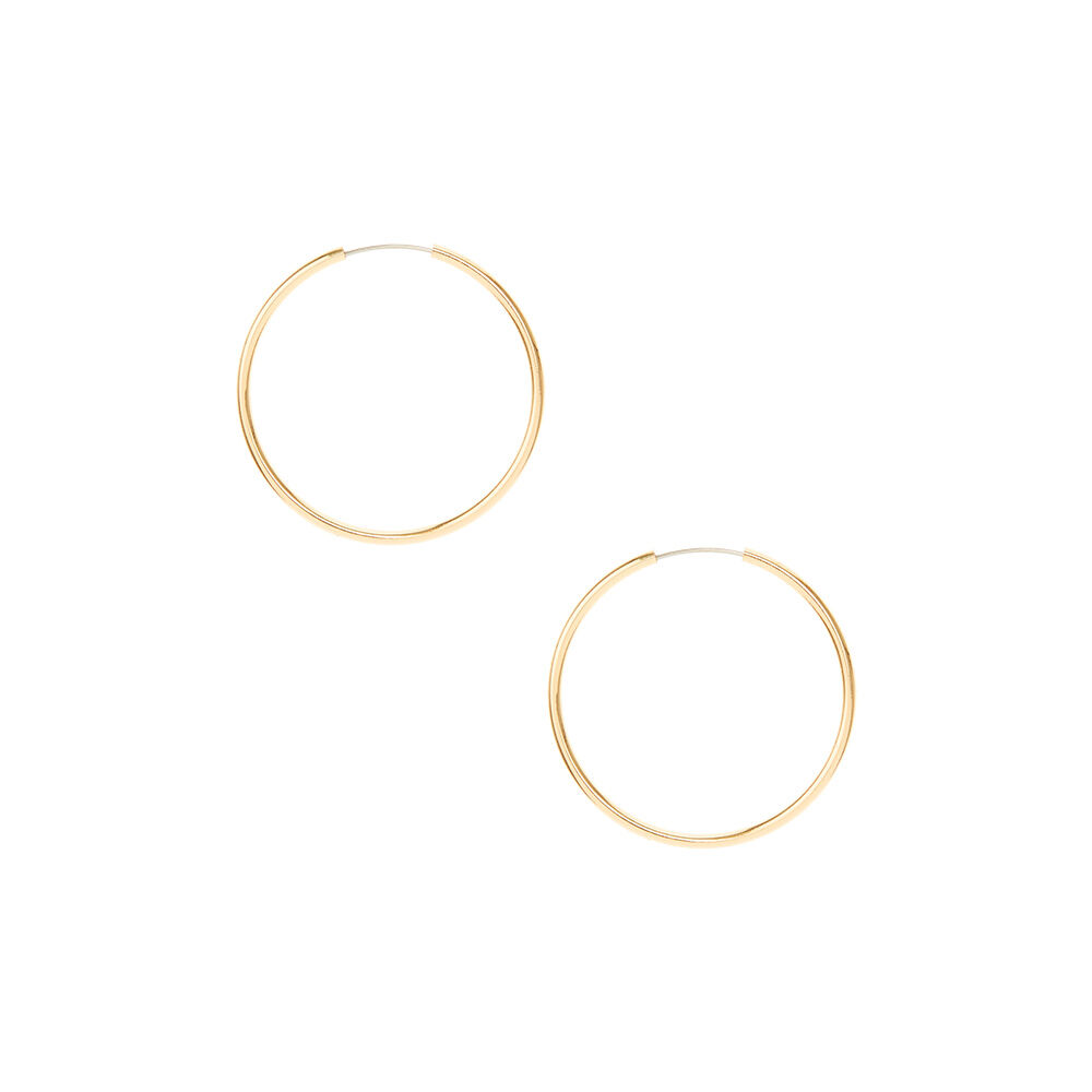 Gold 30mm Hoop Earrings