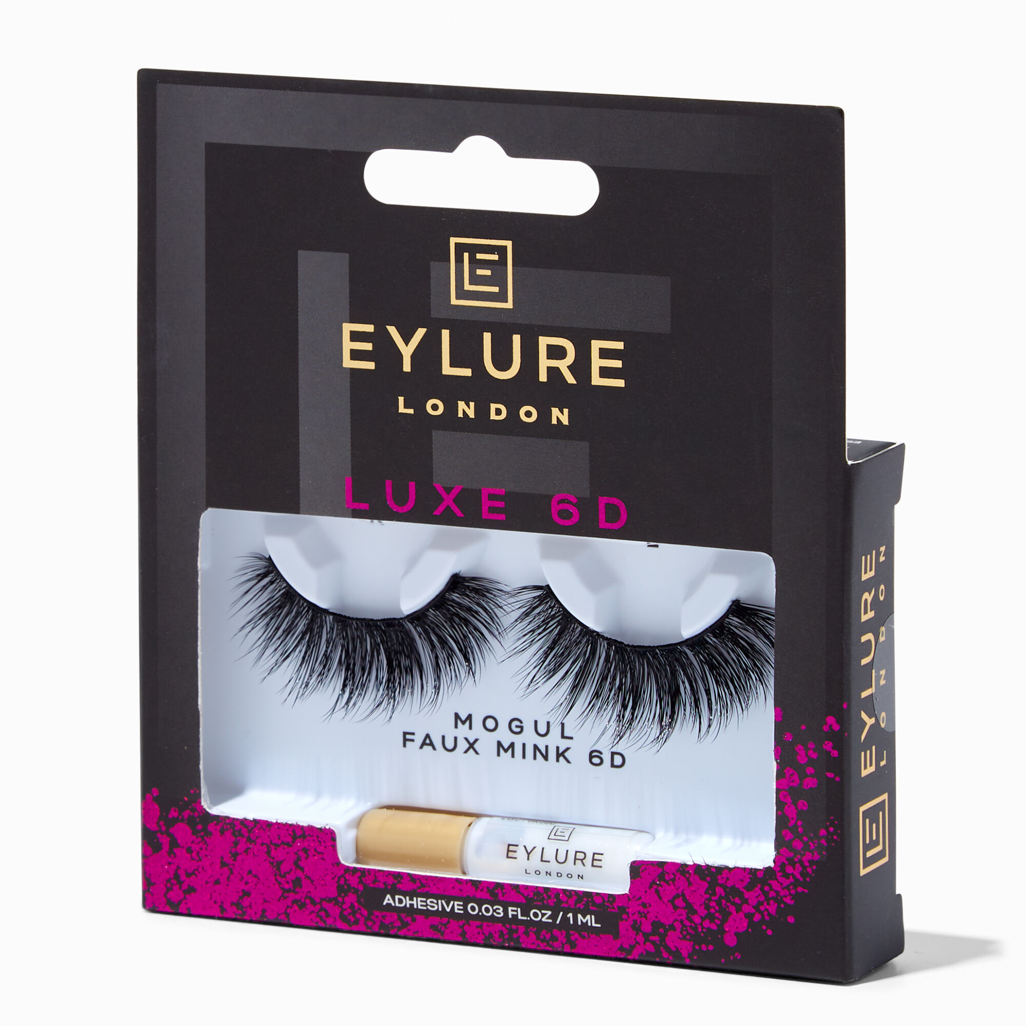 View Claires Eylure Luxe 6D Faux Mink Eyelashes Mogul Black information