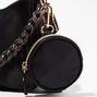 Black Dual Strap Crossbody Bag,