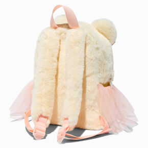 Claire&#39;s Club Furry Polar Bear Tutu Backpack,