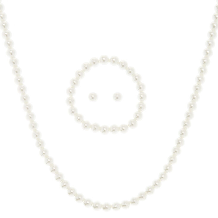 Faux Pearl Jewellery Set - 3 Pack,