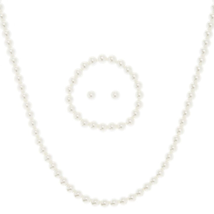 Faux Pearl Jewellery Set - 3 Pack,