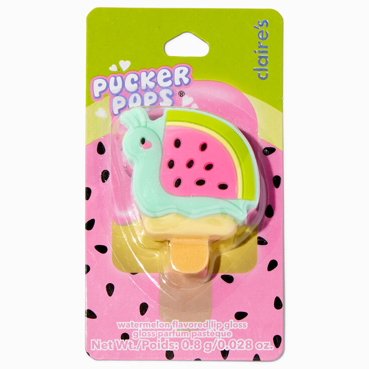 Pucker Pops&reg; Watermelon Snail Lip Gloss - Watermelon,